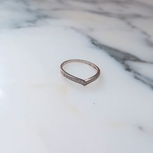 Sterling silver cubic zirconia ring